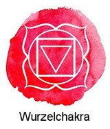 Wurzelchakra / Muladhara (zwischen Genitalien und Anus)